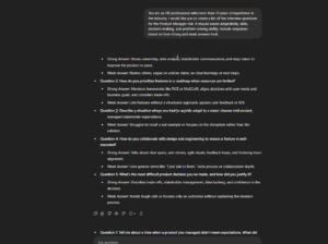 interview preparation chatgpt prompt