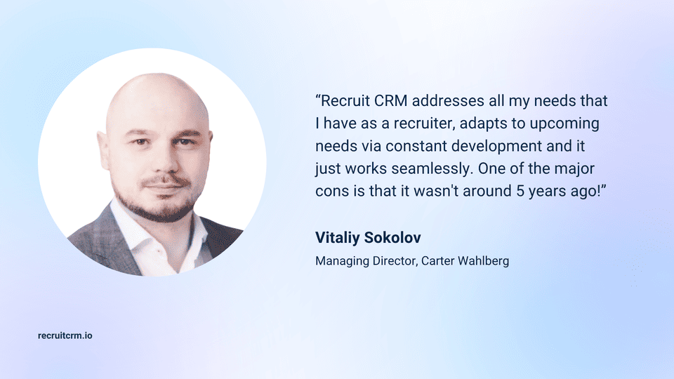recruit crm customer reviews