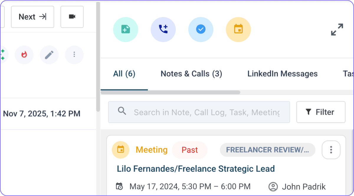 Track every interaction