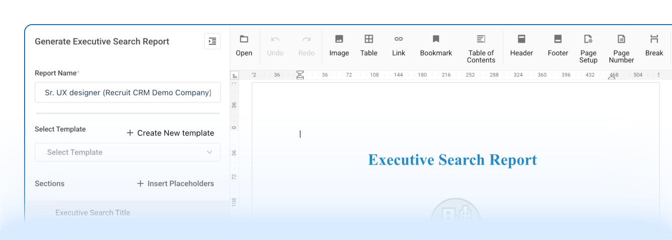 Executive search reports