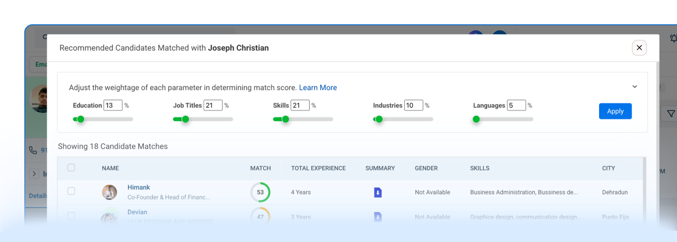 AI Candidate Matching